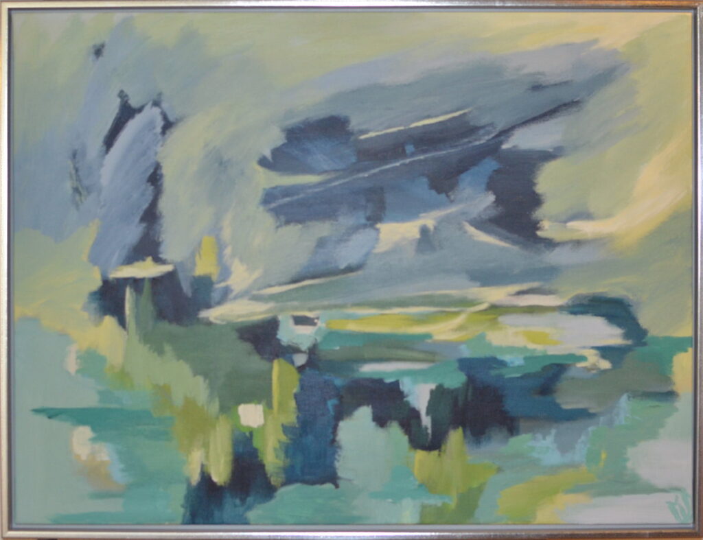 Sommerregn, Skagen, 60x80 akryl på lærred